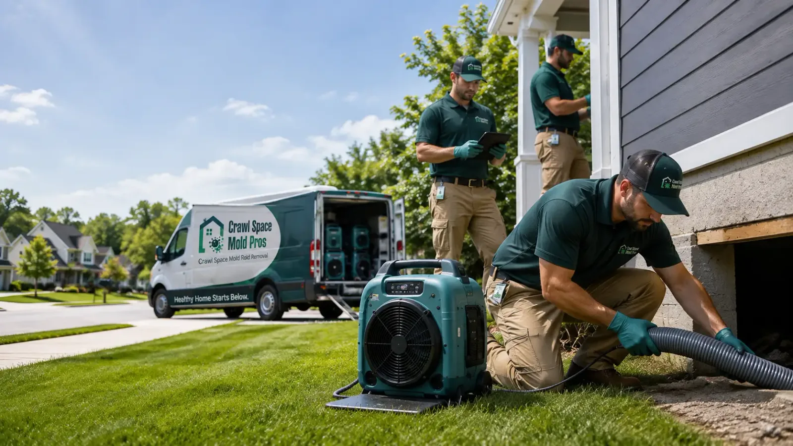 Crawl Space Mold Removal in Merrimac, WI